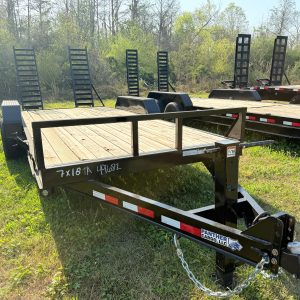 Panther 7x18TA Flat Bed Equipment Trailer for sale at Allstar Cargo & RV in Douglas, GA