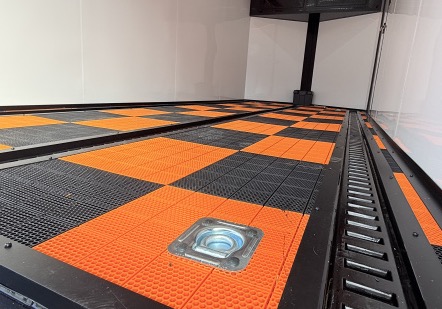 Caliber Pro Tech flooring in enclosed trailer for sale